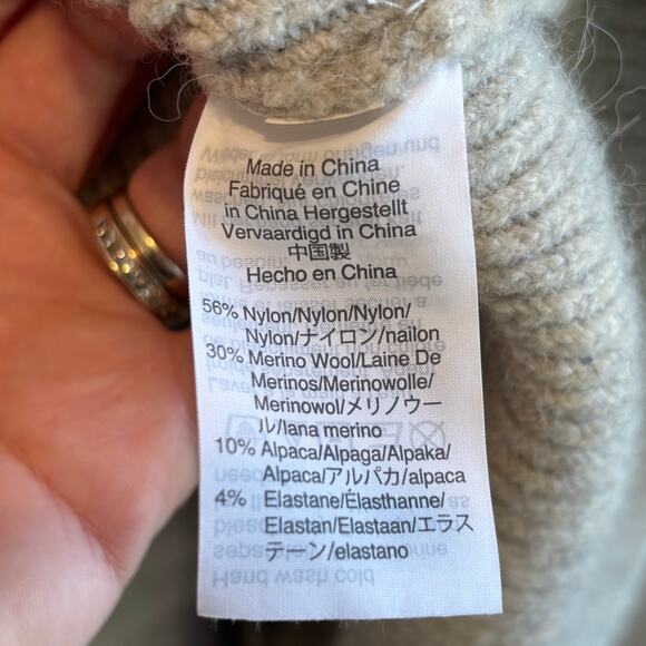 J. Crew Double-Breasted Gray Cardigan Coat in Double Soft Yarn - size Medium - Picture 6 of 6